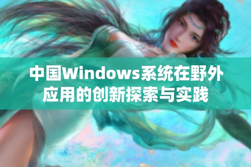 中国Windows系统在野外应用的创新探索与实践