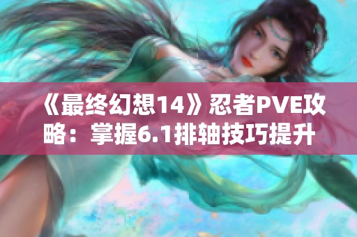 《最终幻想14》忍者PVE攻略：掌握6.1排轴技巧提升战斗效率