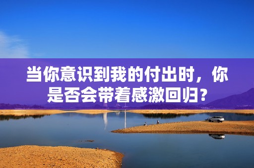 当你意识到我的付出时，你是否会带着感激回归？