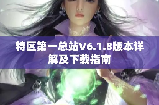 特区第一总站V6.1.8版本详解及下载指南