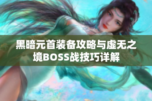 黑暗元首装备攻略与虚无之境BOSS战技巧详解