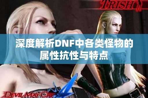 深度解析DNF中各类怪物的属性抗性与特点