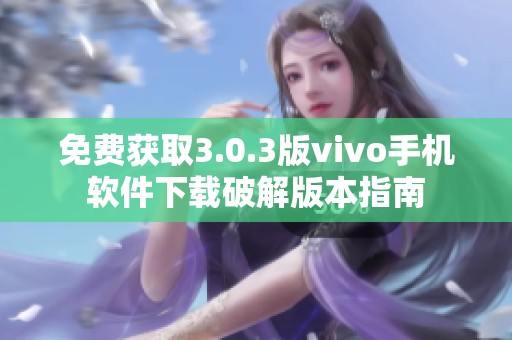 免费获取3.0.3版vivo手机软件下载破解版本指南