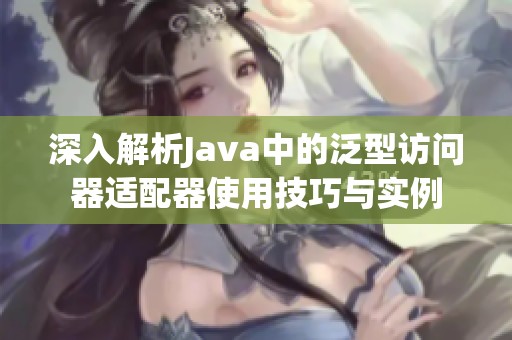 深入解析Java中的泛型访问器适配器使用技巧与实例