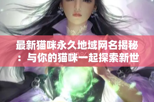 最新猫咪永久地域网名揭秘：与你的猫咪一起探索新世界