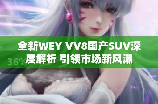 全新WEY VV8国产SUV深度解析 引领市场新风潮