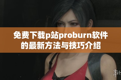 免费下载p站proburn软件的最新方法与技巧介绍