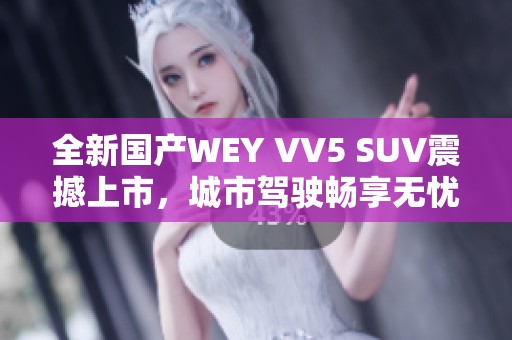 全新国产WEY VV5 SUV震撼上市，城市驾驶畅享无忧体验