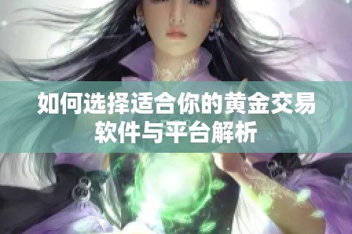 如何选择适合你的黄金交易软件与平台解析